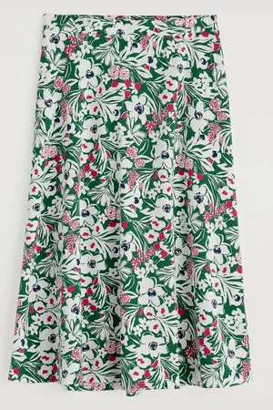 Seasalt Cornwall Rose A-Line Skirt AU 10