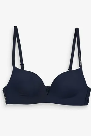 Tommy Hilfiger Blue Iconic Wireless Push Up Bra 34 A
