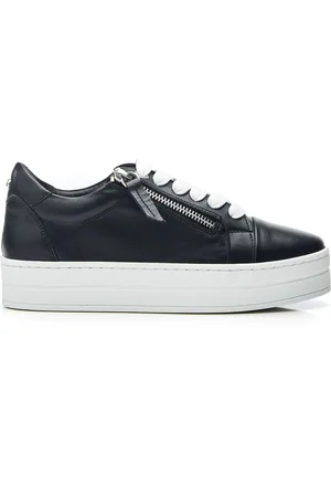 Moda In Pelle Abbiy Chunky Slab Sole Side Zip Lace Up Trainers AU 7 (EU 38)