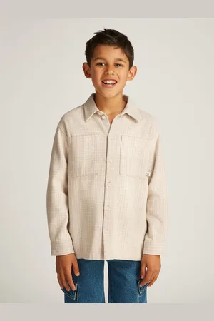 Calvin Klein Relaxed 100% Cotton Check Overshirt 8 Years (128 cm)