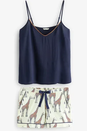 Cyberjammies Cream Georgina Modal Cami and Giraffe Print Shorts Set AU 12