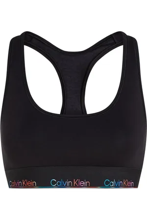 Calvin Klein Black Icon Cotton Blend Pride Unlined Bralette M