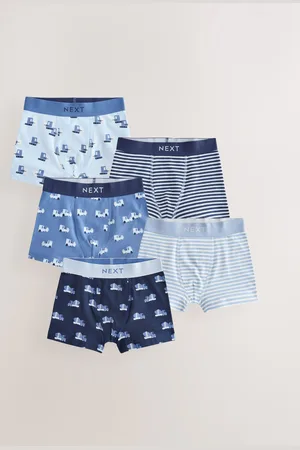 Next Blue Vehicle Print Trunks 5 Pack (1.5-12yrs) 7