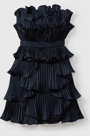 AMUR Strapless Ruffle Mini Dress AU 8