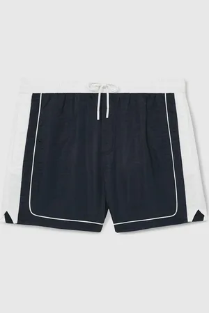 Reiss Cano Colour-Block Piped-Trim Swim Shorts XXL