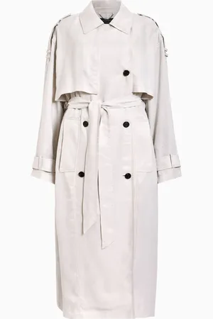 AllSaints AllSaints White Linnie Trench Coat XS