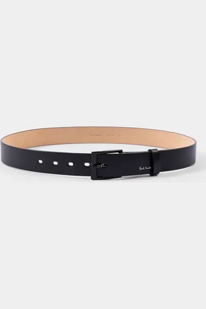 Paul Smith Logo Stripe Detail Black Belt 32