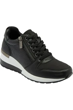 Lotus Black Zip Up Wedge Trainers AU 8 (EU 39)