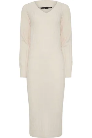 Long Tall Sally Premium V-Neck Ribbed Dress AU 10 Tall