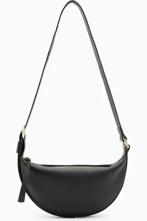 AllSaints AllSaints Black Half Moon Cross-Body Bag One