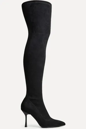 Linzi Black Laney High Leg Stiletto Stretch Boots AU 10 (EU 41)