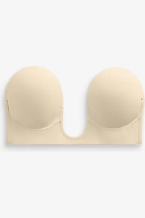 Next Pastel Rose Nude U-Plunge Stick-On Bra A Cup