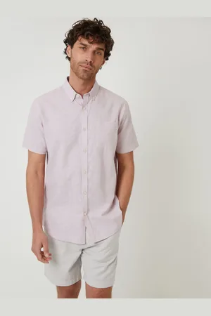 Threadbare Linen Blend Short Sleeve Shirt S