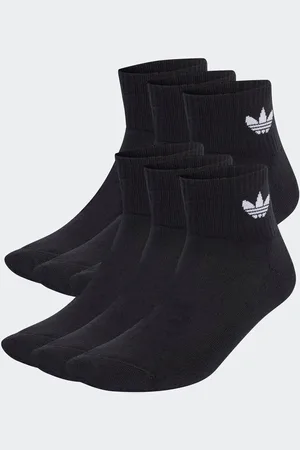 adidas Black Mid Ankle Socks 3 Pack UK 11-12.5