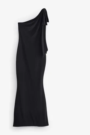 Club L Donata Asymmetric Maxi Dress With Bow Strap AU 8