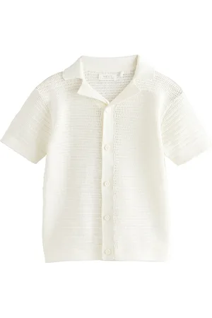 Next Textured Revere Collar Short Sleeve Knitted 100% Cotton Polo Shirt (3mths-7yrs) 12