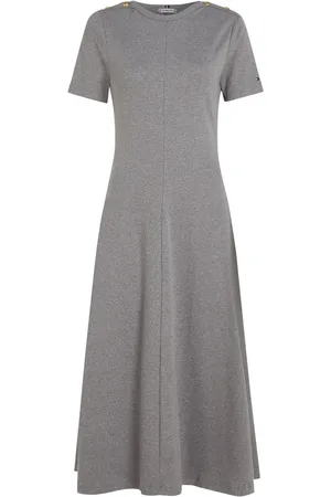 Tommy Hilfiger 100% Cotton Dress With Gold Button L
