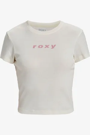 Roxy Cream Beach Love Short Sleeve Logo 100% Cotton T-Shirt XXL