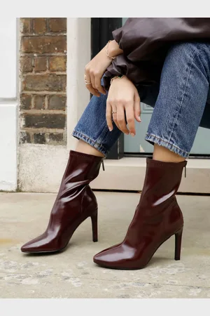 Linzi Red West Pointed Toe Ankle Boots With Stiletto Heel AU 6 (EU 37)