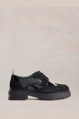 White Stuff Charlie Chunky Lace Up Leather Brogues AU 7 (EU 37.5)