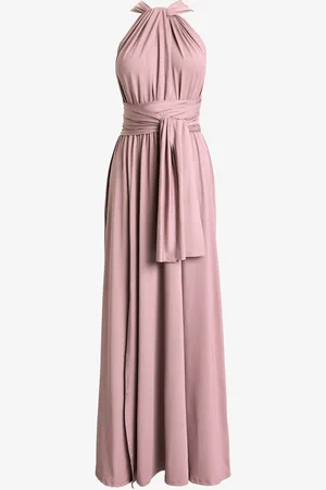Jolie Moi Halter Neck Maxi Bridesmaid Dress AU 16