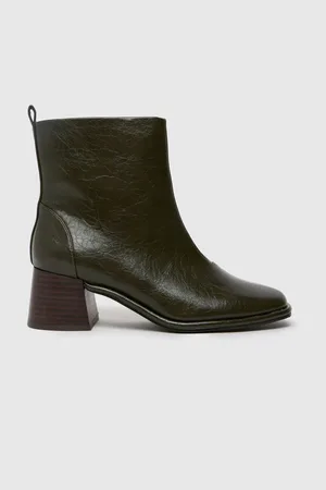 Schuh Green Bowie Block Croc Effect Boots AU 9 (EU 40)