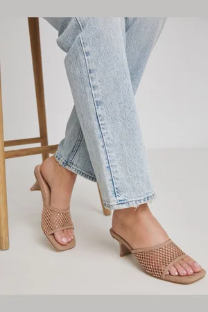 Simply Be Gold Diamante Mesh Kitten Heel Mules In Wide Fit Extra AU 7 (EU 38)