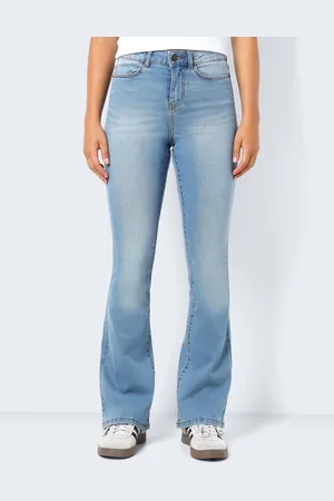 Noisy May Blue High Waist Flared Jeans 31W x 31L (UK 31 R)