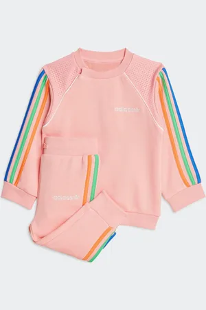 adidas Pink Infant Rainbow Tracksuit 6