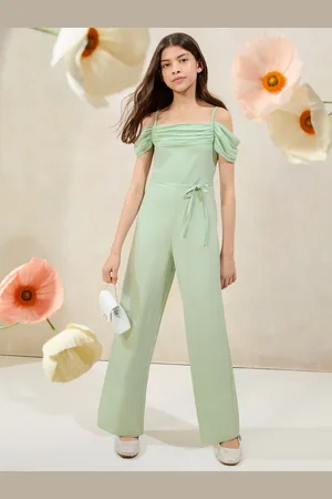 Lipsy London Mint Green Bardot Occasion Jumpsuit (10-16yrs) 140146cm