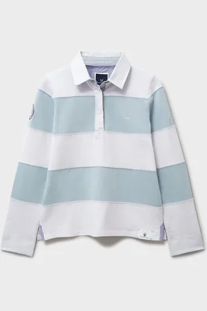 J.Crew Long Sleeve Stripe Rugby 100% Cotton Shirt AU 16
