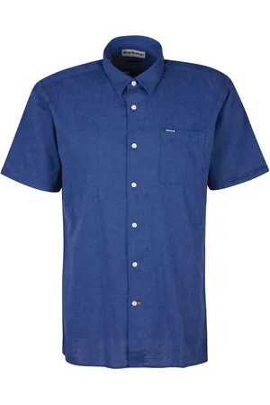 Barbour Nelson Linen Blend Short Sleeve Shirt S