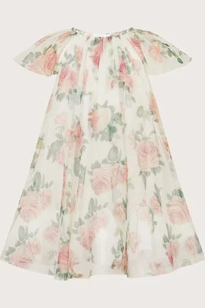 Monsoon Baby Floral Print Swing Dress 1.5