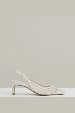 Reiss Sirena Mesh Slingback Heels eu37uk4