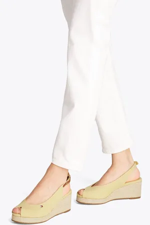 Tommy Hilfiger Yellow Mid Wedge Slingback Sandals AU 9 (EU 41)