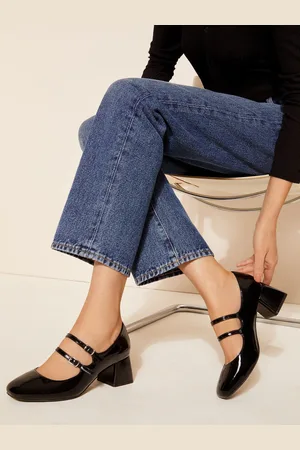 Friends Like These Wide Fit Low Block Heel Double Strap Mary Jane Court Shoes AU 7 (EU 38)