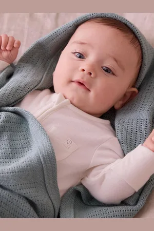 Mori Rose Pink Cellular Baby Blanket One