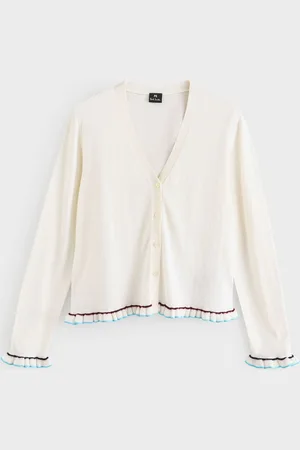 Paul Smith Knitted V-Neck Button Through Wool Blend Cardigan XL