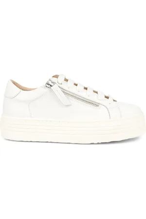 JONES BOOTMAKER Amaliada Leather Platform Trainers AU 10 (EU 41)
