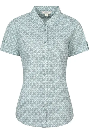 Mountain Warehouse Womens Coconut Short Sleeve 100% Cotton Shirt AU 8