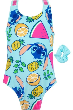 Character Yellow Blue Disney Lilo and Stitch Swimsuit and Scrunchie Set 11