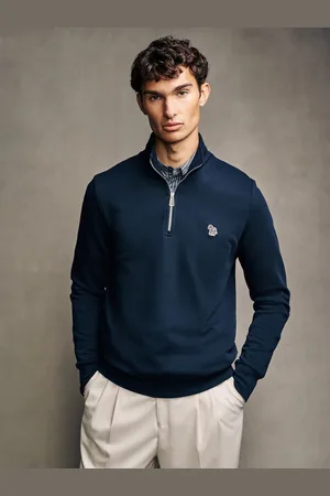 Paul Smith Logo Quarter Zip Sweatshirt M