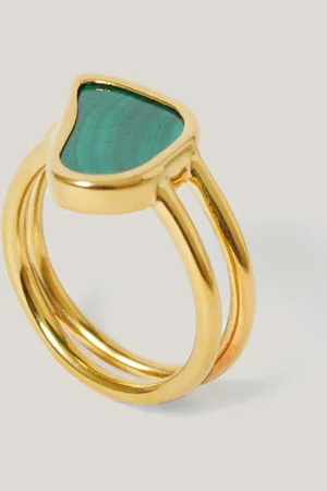 Jigsaw Gold Tone Vermeil Ring M