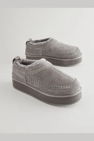 Next Forever Comfort Leather Cosy Borg Lined Slip-On Shoes AU 9 (EU 41)