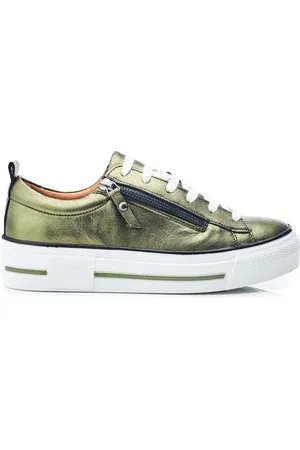 Moda In Pelle FILICIAN CHUNKY LEATHER TRAINER WITH ZIP AND LACE-UP CLOSURE AU 9 (EU 40)