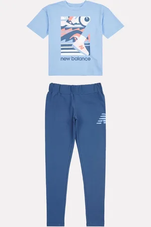 New Balance Blue Kids Greatest Hits Graphic T-Shirt and Leggings Set 10