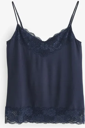 Jigsaw Blue Modal Lace Vest XL