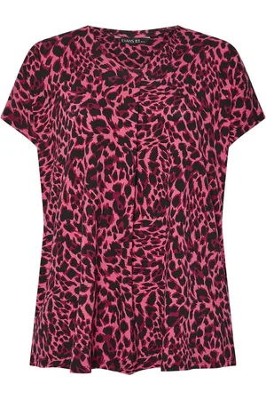 Evans Curve Leopard Print Swing Top AU 16
