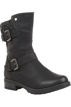 Lotus Black Mid-Calf Boots AU 7 (EU 38)