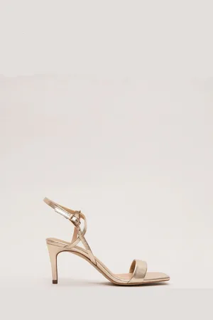 Phase Eight Gold Strappy Sandals eu42uk8